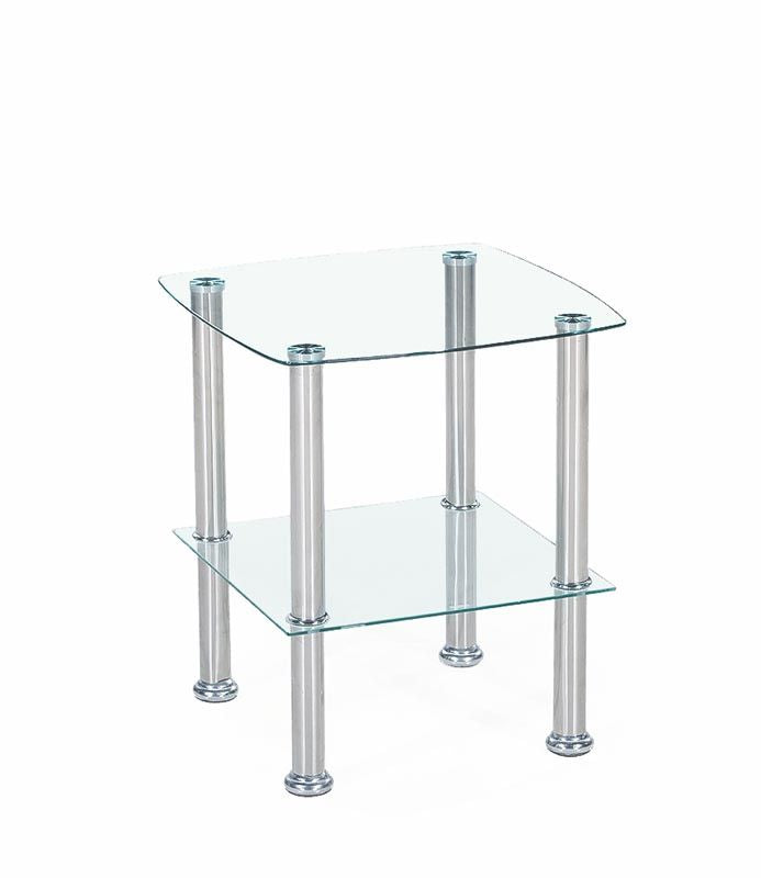 Coffee Table East Manchester | size: Length: 45cm, Width: 45cm, Height: 51cm | color: Transparent | image: 1 | variant: 1006782