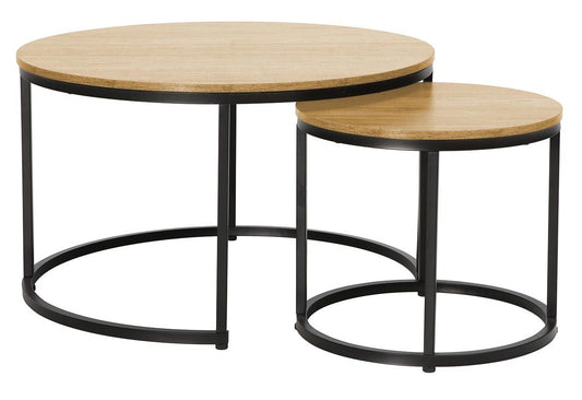 Coffee Table East Viljandi | size: Length: 80cm, Width: 80cm, Height: 48cm, Diameter: 80cm | color: Brown | image: 0 | variant: 1006520