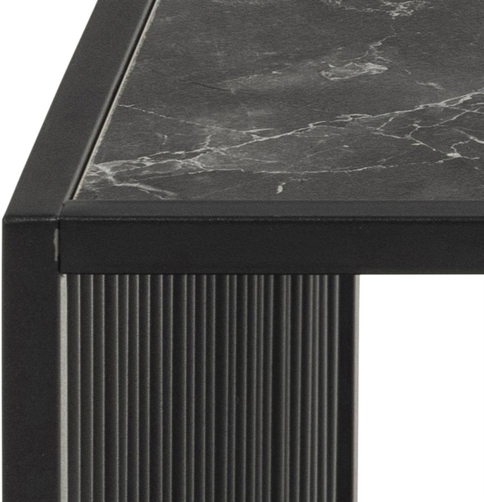 Coffee Table East Vilnius | size: Length: 80cm, Width: 80cm, Height: 40cm | color: Transparent/Black | image: 7 | variant: 1005988