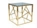 Coffee Table Holyhead | size: Length: 55cm, Width: 55cm, Height: 55cm | color: Transparent/Gold | image: 1 | variant: 1004468
