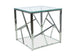 Coffee Table Holyhead | size: Length: 55cm, Width: 55cm, Height: 55cm | color: Transparent/Silver | image: 0 | variant: 1004467