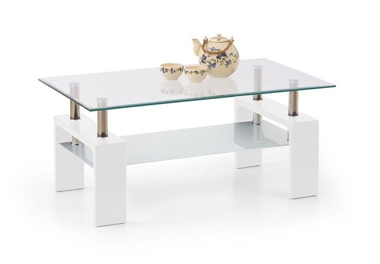 Coffee Table Karachi | size: Length: 60cm, Width: 100cm, Height: 45cm | color: White | image: 1 | variant: 1003331