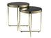 Coffee Table Kendal | size: Length: 45cm, Width: 45cm, Height: 50cm, Diameter: 45cm | color: Black/Gold | image: 1 | variant: 1004482