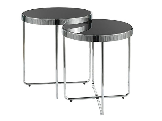 Coffee Table Kendal | size: Length: 45cm, Width: 45cm, Height: 50cm, Diameter: 45cm | color: Black/Grey | image: 1 | variant: 1004481