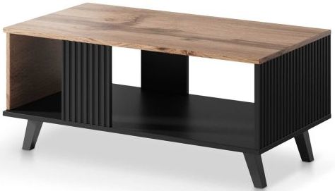Coffee Table Random Law 1 | size: Length: 50cm, Width: 92cm, Height: 40cm | color: Brown/Black | image: 0 | variant: 1012287