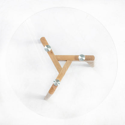 Coffee Table Rochester | size: Length: 50cm, Width: 50cm, Height: 45cm, Diameter: 50cm | color: Transparent | image: 2 | variant: 1005052