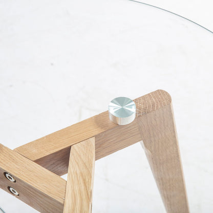 Coffee Table Rochester | size: Length: 50cm, Width: 50cm, Height: 45cm, Diameter: 50cm | color: Transparent | image: 3 | variant: 1005052