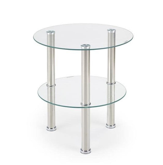 Coffee Table Sardina | size: Length: 45cm, Width: 45cm, Height: 48cm, Diameter: 45cm | color: Transparent | image: 1 | variant: 1011097