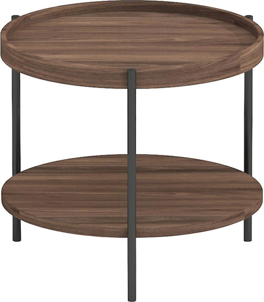 Coffee Table Thun | size: Length: 50cm, Width: 50cm, Height: 40cm, Diameter: 50cm | color: Brown | image: 1 | variant: 1001616