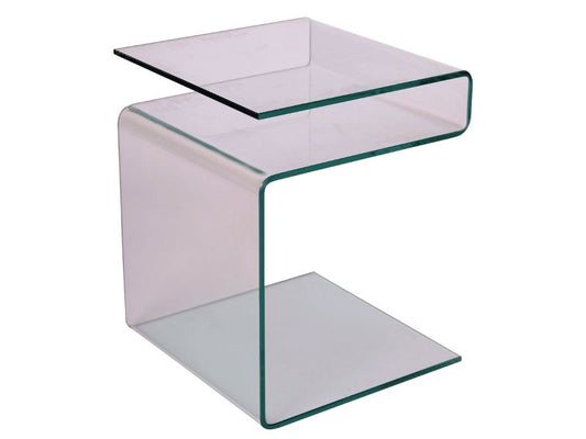 Coffee Table West Amman | size: Length: 42cm, Width: 42cm, Height: 48cm | color: Transparent | image: 1 | variant: 1007655