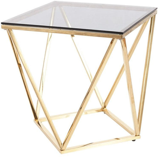 Coffee Table West Como | size: Length: 50cm, Width: 50cm, Height: 53cm | color: Silver | image: 1 | variant: 1007848