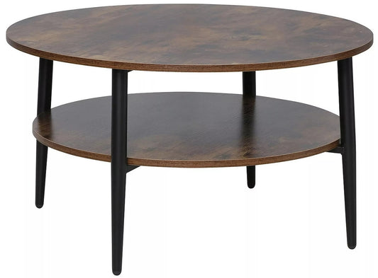 Coffee Table West Lahore | size: Length: 80cm, Width: 80cm, Height: 45cm, Diameter: 80cm | color: Brown | image: 0 | variant: 1008010
