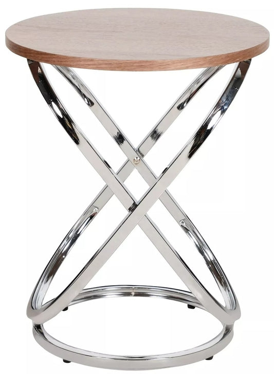 Coffee Table West Liverpool | size: Length: 45cm, Width: 45cm, Height: 55cm, Diameter: 45cm | color: Walnut | image: 0 | variant: 1008016