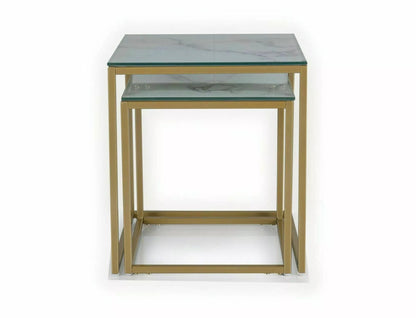 Coffee Table West Miami | size: Length: 40cm, Width: 40cm, Height: 44cm | color: White | image: 1 | variant: 1008025