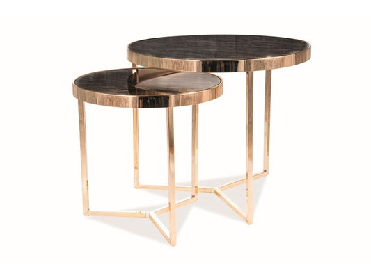 Coffee Table West Minsk | size: Length: 59cm, Width: 59cm, Height: 52cm, Diameter: 59cm | color: Black | image: 1 | variant: 1007636