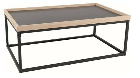 Coffee Table West Mumbai | size: Length: 60cm, Width: 100cm, Height: 39cm | color: Black | image: 0 | variant: 1008029