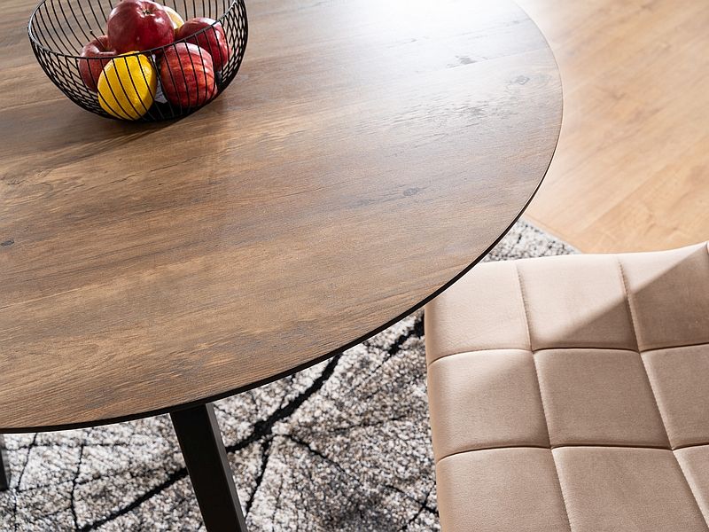Coffee Table West Perugia | size: Length: 75cm, Width: 100cm, Height: 75cm, Diameter: 75cm | color: Black/Oak | image: 3 | variant: 1007778
