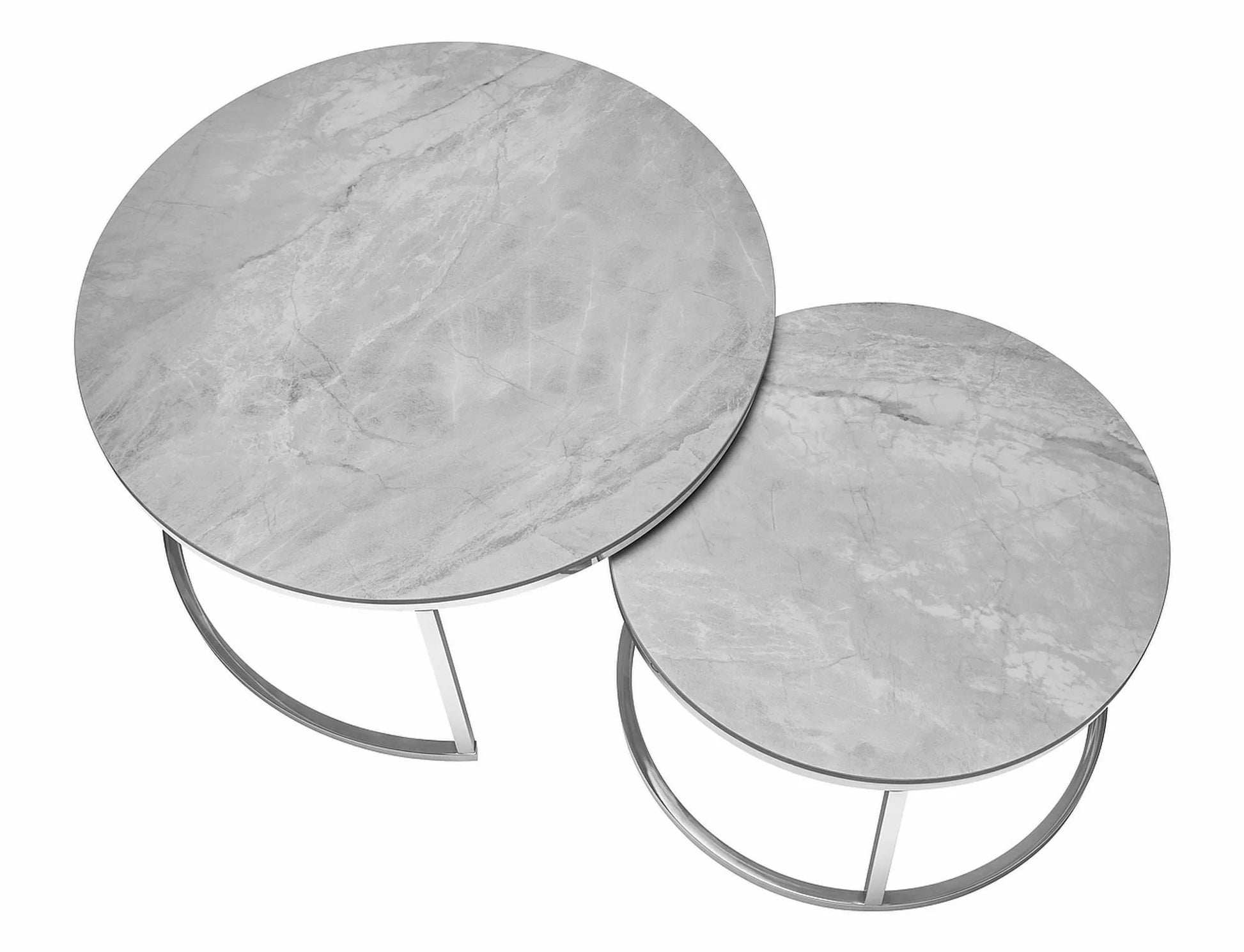 Coffee Table West Rome | size: Length: 60cm, Width: 60cm, Height: 45cm, Diameter: 60cm | color: Gray | image: 2 | variant: 1008049