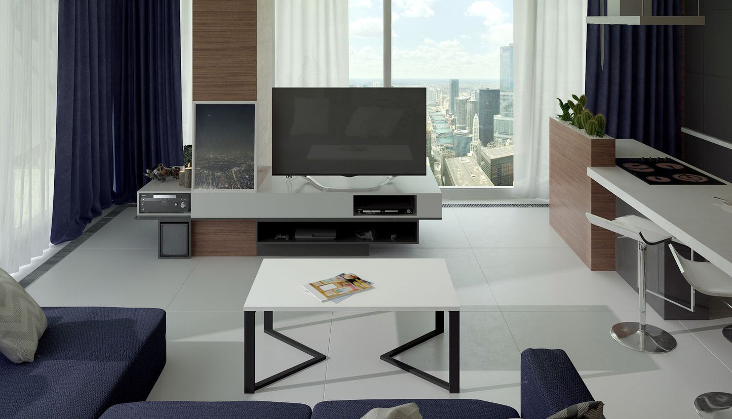 Coffee Table West Udine 1 | size: Length: 90cm, Width: 60cm, Height: 42cm | color: White | image: 1 | variant: 1010589