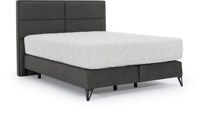 Continental Double Bed Aberdeen 1 | size: Length: 215cm, Width: 160cm, Height: 130cm | color: Gray | image: 0 | variant: 1013156