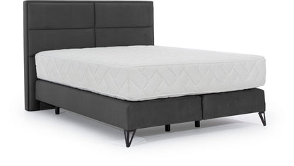 Continental Double Bed Aberdeen 1 | size: Length: 215cm, Width: 160cm, Height: 130cm | color: Gray | image: 0 | variant: 1013157