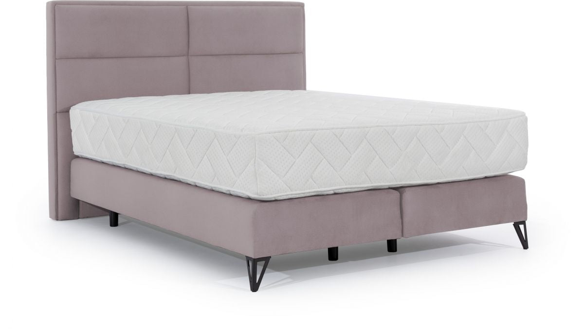 Continental Double Bed Aberdeen | size: Length: 215cm, Width: 140cm, Height: 130cm | color: Pink | image: 0 | variant: 1013140