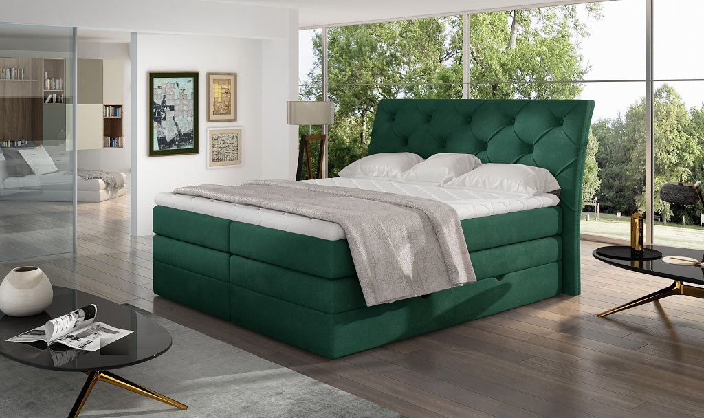 Continental Double Bed Addlestone 1 | size: Length: 215cm, Width: 178cm, Height: 120cm | color: Kronos | image: 1 | variant: 1013086