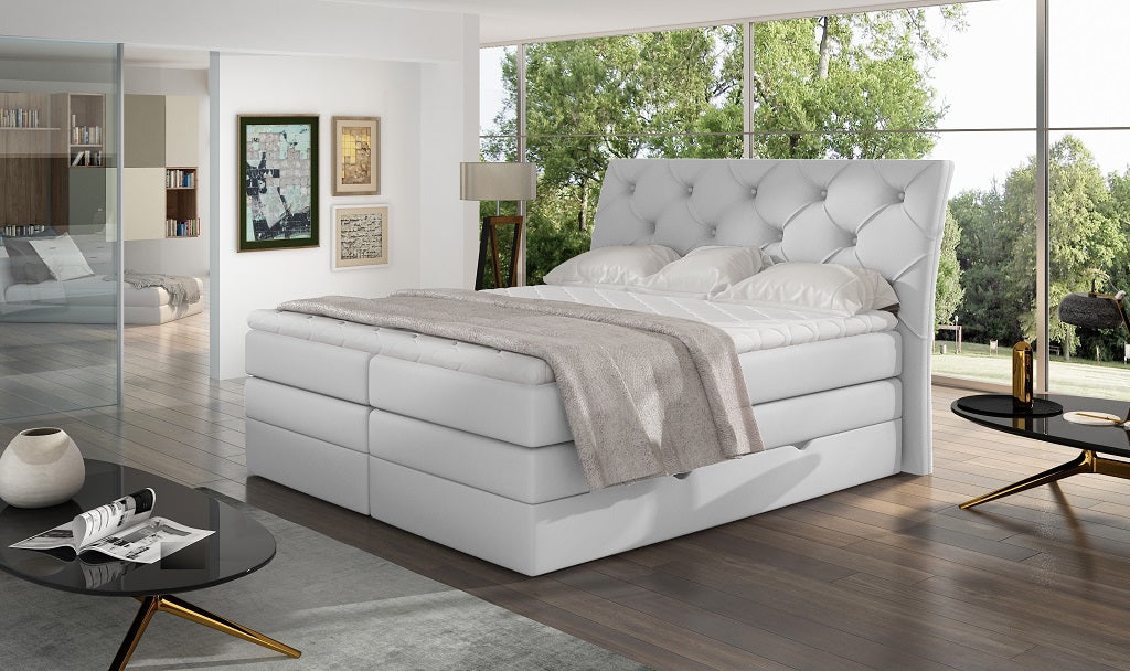 Continental Double Bed Addlestone 1 | size: Length: 215cm, Width: 178cm, Height: 120cm | color: Soft | image: 1 | variant: 1013094