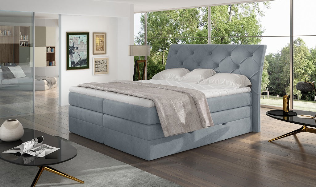 Continental Double Bed Addlestone 1 | size: Length: 215cm, Width: 178cm, Height: 120cm | color: Solar | image: 1 | variant: 1013095