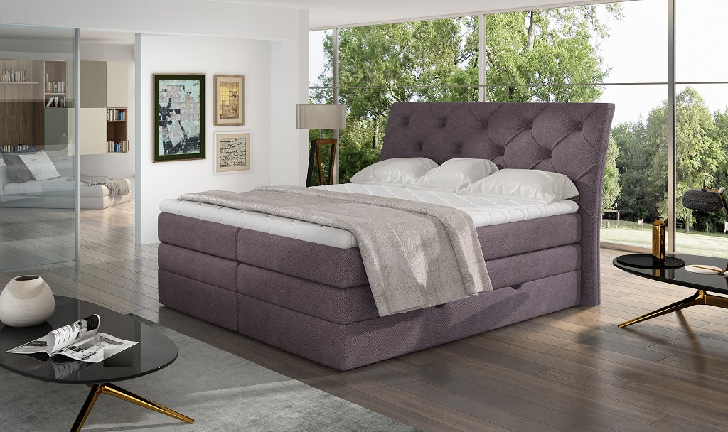 Continental Double Bed Addlestone 1 | size: Length: 215cm, Width: 178cm, Height: 120cm | color: Soro | image: 1 | variant: 1013097