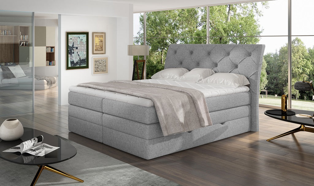 Continental Double Bed Addlestone | size: Length: 215cm, Width: 158cm, Height: 120cm | color: Inari | image: 1 | variant: 1013059