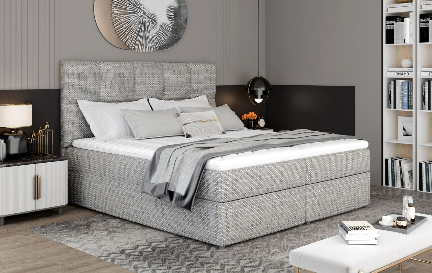 Continental Double Bed East Abercynon 2 | size: Length: 210cm, Width: 185cm, Height: 124cm | color: Berlin | image: 1 | variant: 1012757
