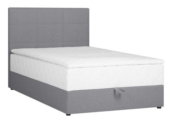 Continental Double Bed East Malmo | size: Length: 210cm, Width: 123cm, Height: 114.5cm | color: Gray | image: 1 | variant: 1005822