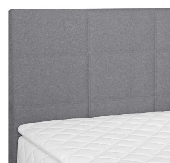 Continental Double Bed East Malmo | size: Length: 210cm, Width: 123cm, Height: 114.5cm | color: Gray | image: 5 | variant: 1005822