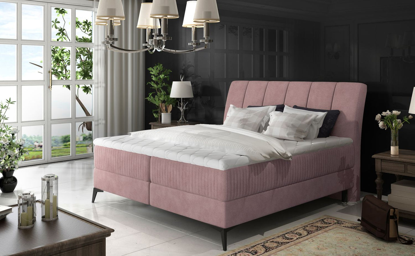 Continental Double Bed East Mantua 1 | size: Length: 221cm, Width: 163cm, Height: 118cm | color: Pasy/Soro | image: 1 | variant: 1011989