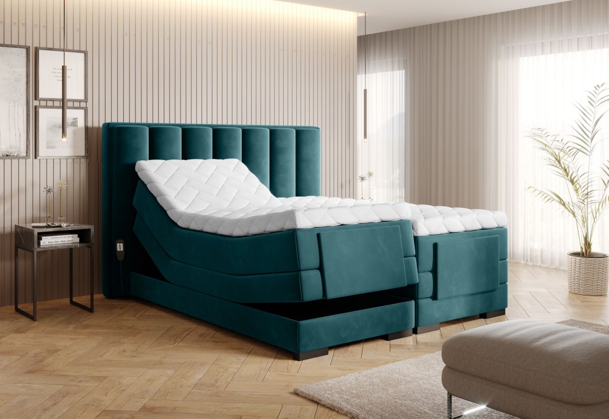 Continental Double Bed Kirkwall 1 | size: Length: 217cm, Width: 178cm, Height: 130cm | color: Lukso | image: 1 | variant: 1013322