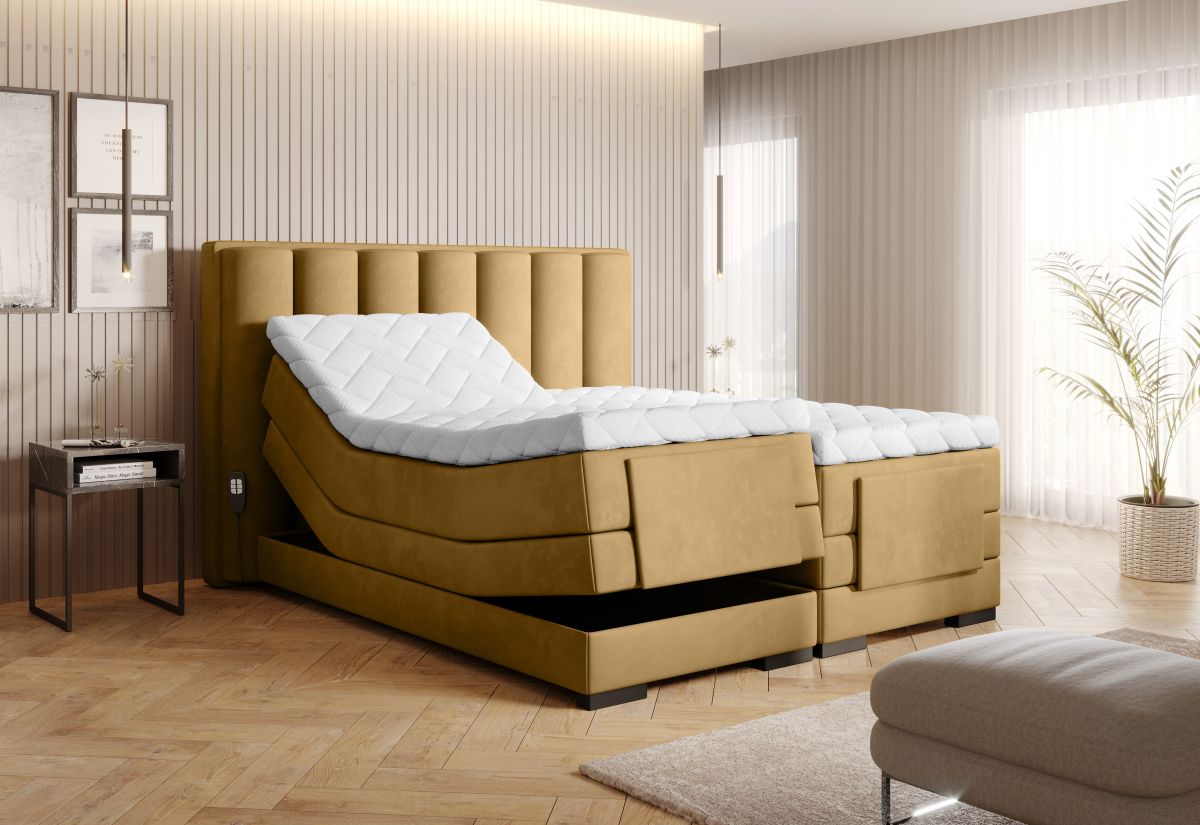 Continental Double Bed Kirkwall 1 | size: Length: 217cm, Width: 178cm, Height: 130cm | color: Nube | image: 1 | variant: 1013328