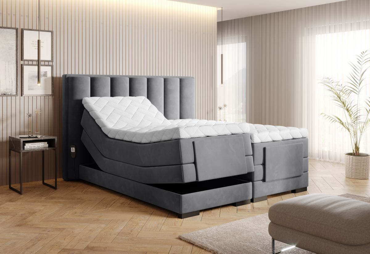 Continental Double Bed Kirkwall 1 | size: Length: 217cm, Width: 178cm, Height: 130cm | color: Sola | image: 1 | variant: 1013305