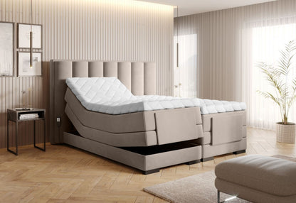 Continental Double Bed Kirkwall 1 | size: Length: 217cm, Width: 178cm, Height: 130cm | color: Sola | image: 1 | variant: 1013309