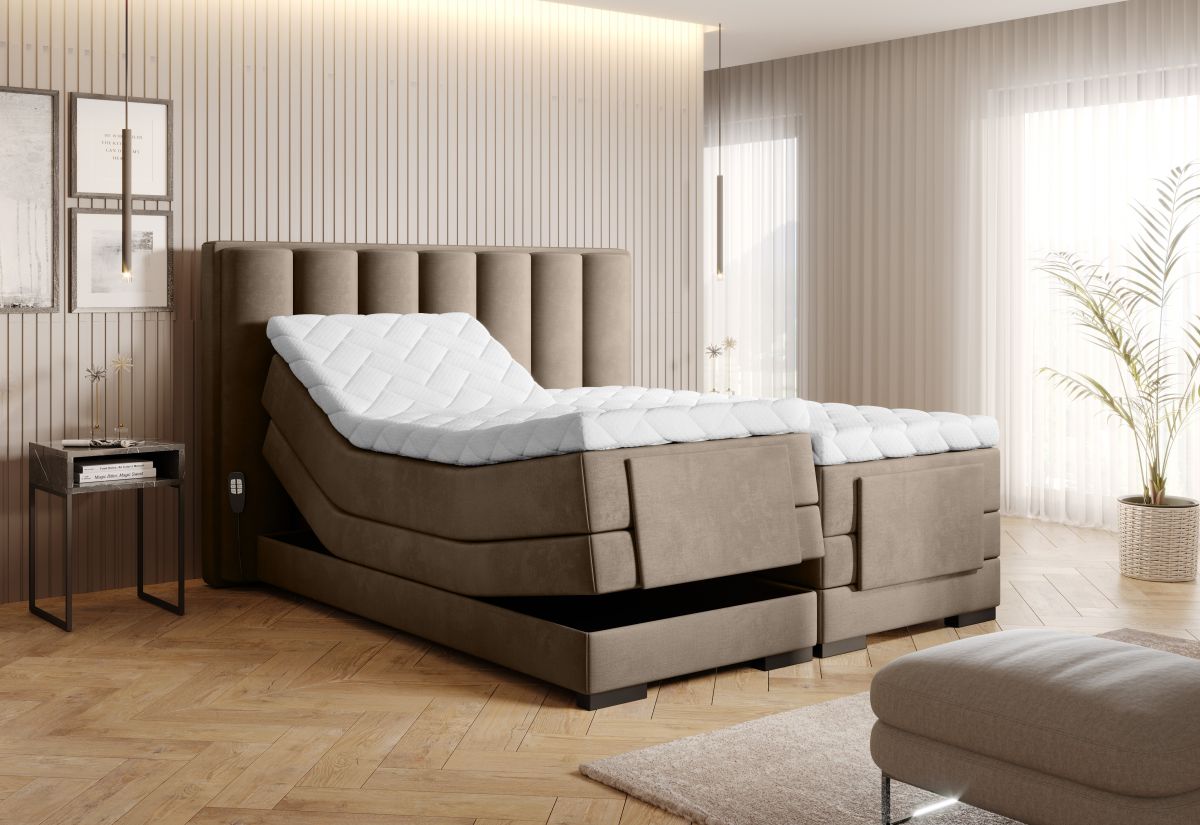 Continental Double Bed Kirkwall | size: Length: 217cm, Width: 158cm, Height: 130cm | color: Nube | image: 1 | variant: 1013271