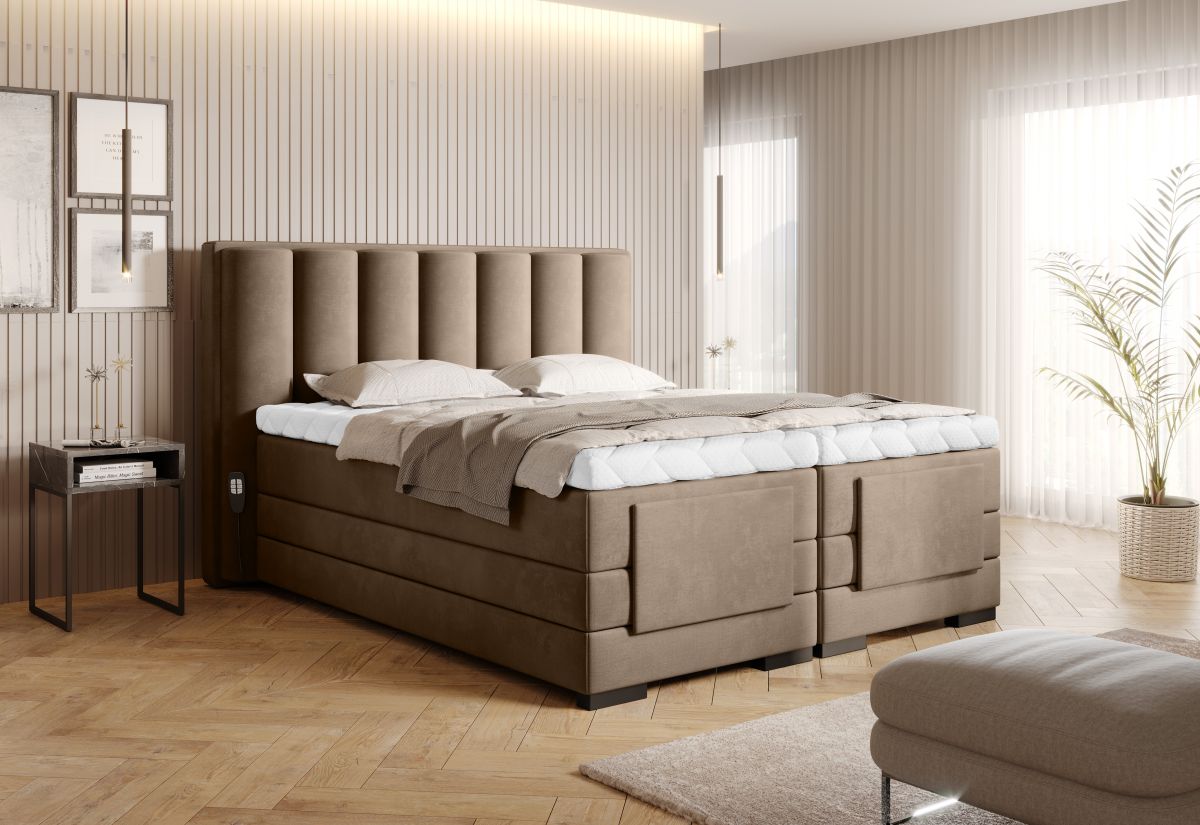 Continental Double Bed Kirkwall | size: Length: 217cm, Width: 158cm, Height: 130cm | color: Nube | image: 2 | variant: 1013271