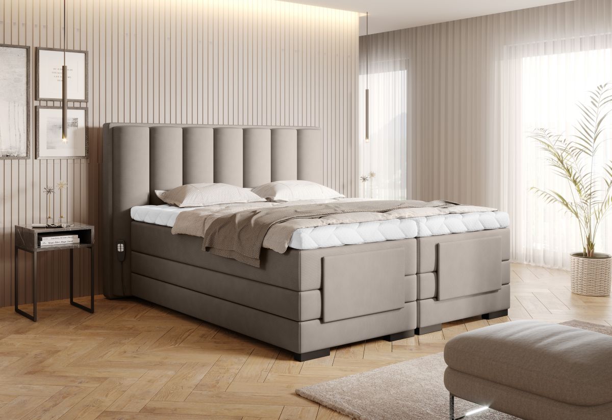 Continental Double Bed Kirkwall | size: Length: 217cm, Width: 158cm, Height: 130cm | color: Poco | image: 2 | variant: 1013266