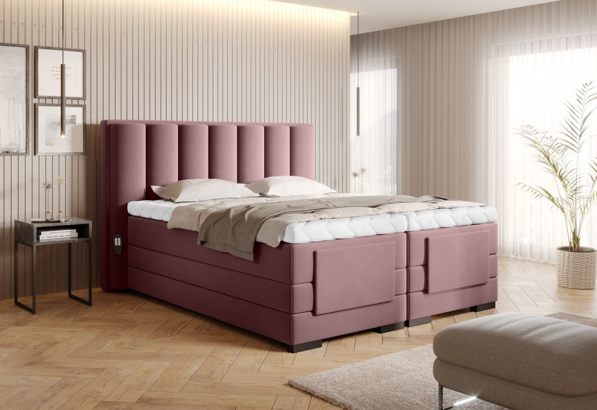 Continental Double Bed Kirkwall | size: Length: 217cm, Width: 158cm, Height: 130cm | color: Velvetmat | image: 2 | variant: 1013275
