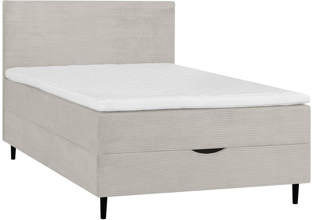Continental Double Bed Vasteras | size: Length: 208cm, Width: 141cm, Height: 119cm | color: Beige | image: 2 | variant: 1006059