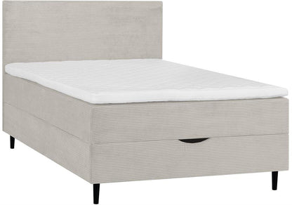 Continental Double Bed Vasteras | size: Length: 208cm, Width: 141cm, Height: 119cm | color: Beige | image: 2 | variant: 1006059