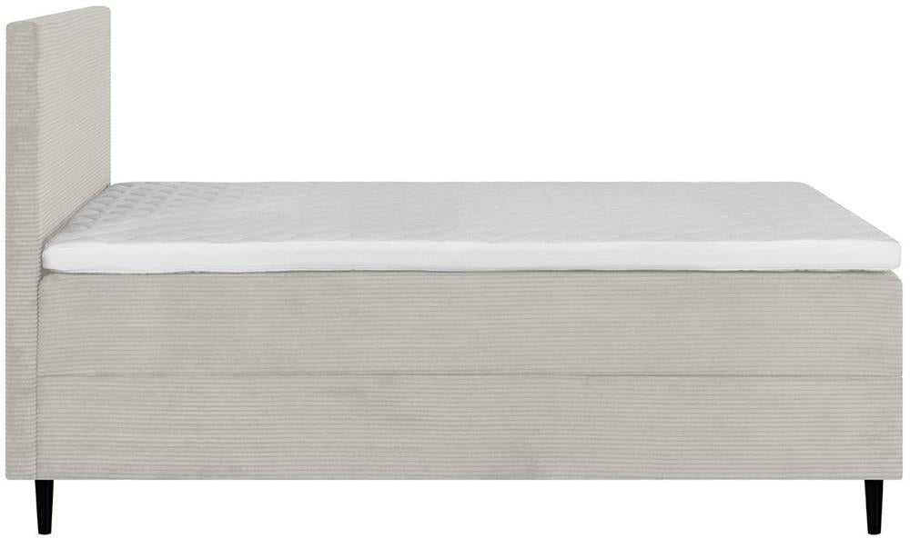 Continental Double Bed Vasteras | size: Length: 208cm, Width: 141cm, Height: 119cm | color: Beige | image: 3 | variant: 1006059