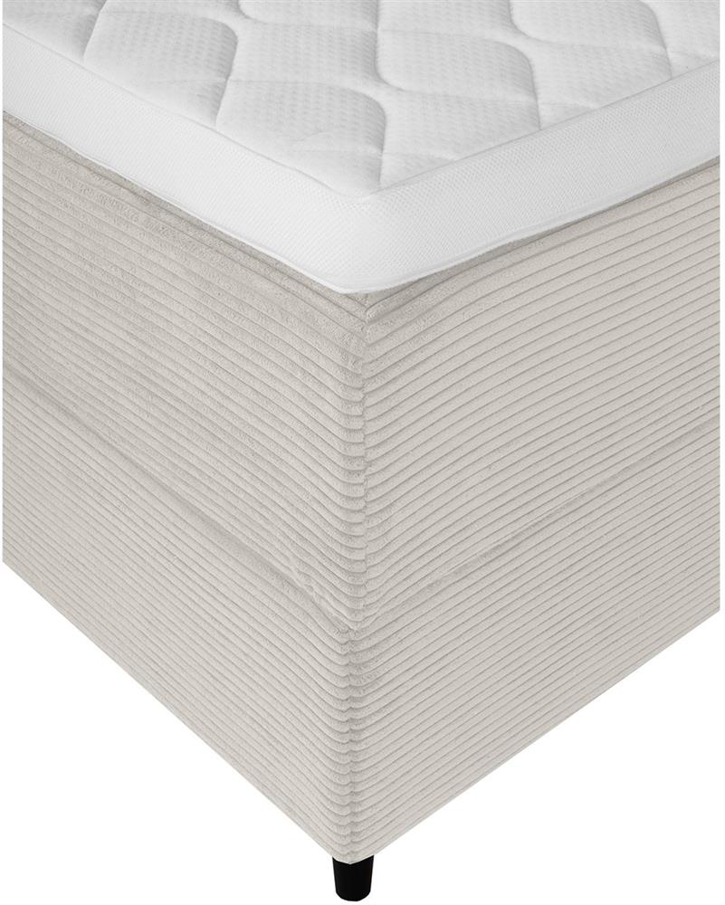 Continental Double Bed Vasteras | size: Length: 208cm, Width: 141cm, Height: 119cm | color: Beige | image: 7 | variant: 1006059