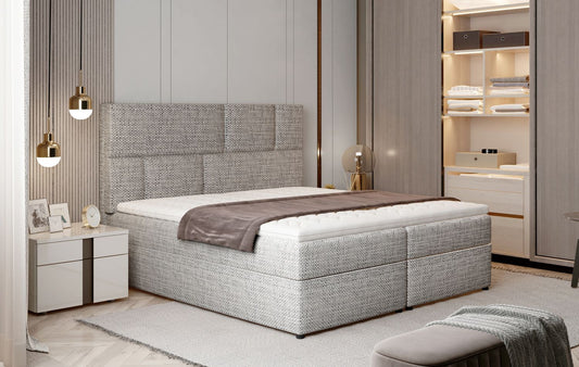 Continental Double Bed West Osaka 1 | size: Length: 210cm, Width: 165cm, Height: 124cm | color: Berlin | image: 1 | variant: 1012693