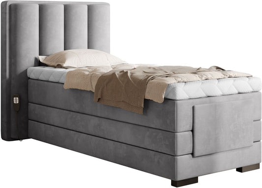 Continental Single Bed Kirkwall | size: Length: 217cm, Width: 108cm, Height: 130cm | color: Nube | image: 0 | variant: 1013650