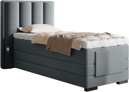 Continental Single Bed Kirkwall | size: Length: 217cm, Width: 108cm, Height: 130cm | color: Velvetmat | image: 0 | variant: 1013656